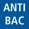Logo bleu avec texte ANTI BAC