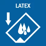 Pictogramme bleu danger latex inflammable